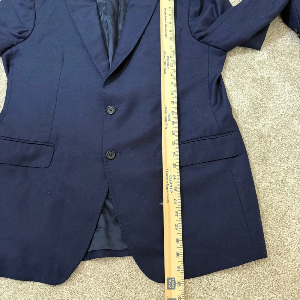 Saks Fifth Avenue Ermenegildo Zegna Heritage Navy Blazer Sport Coat Italy 44‎